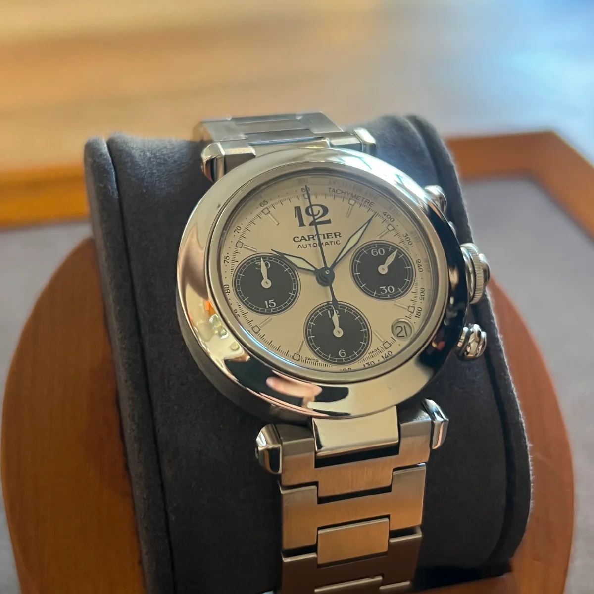 Cartier Pasha C Kronograf Automatisk W31048M7 - Bild 3