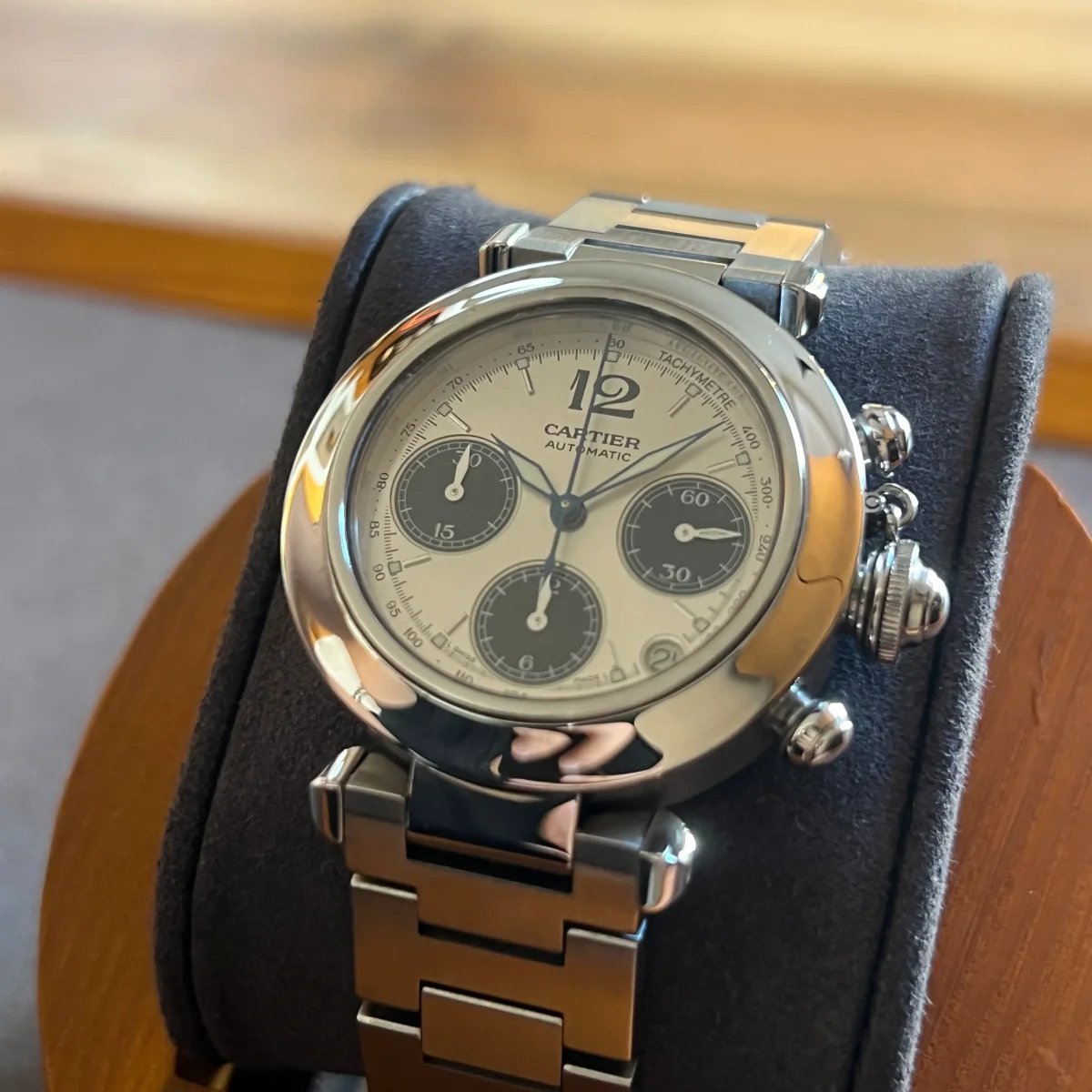 Cartier Pasha C Kronograf Automatisk W31048M7 - Bild 4