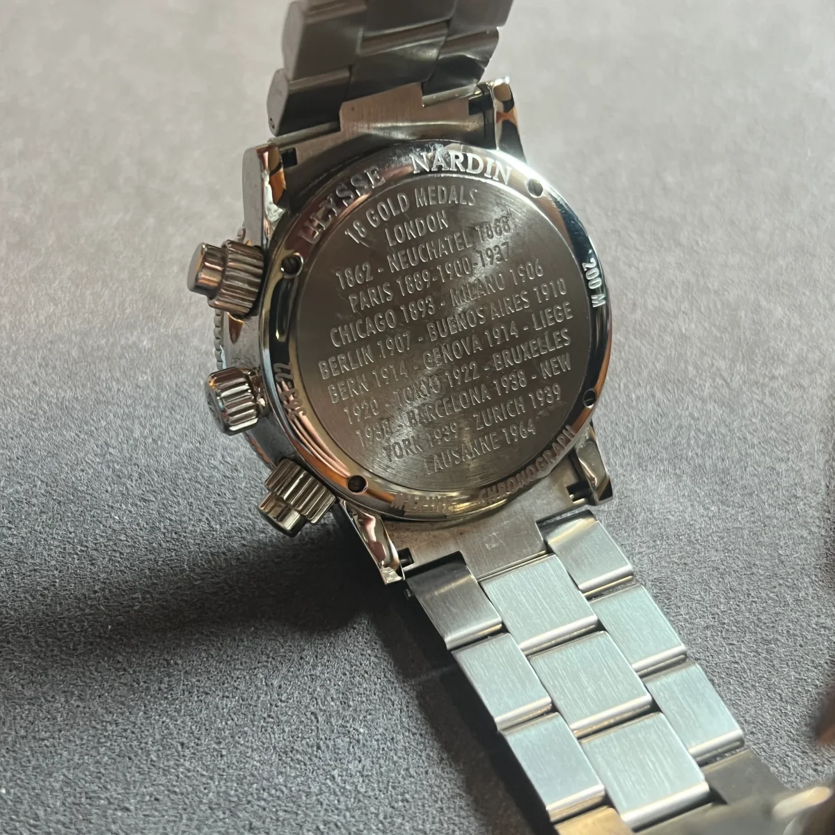 Ulysse Nardin Marin kronograf silverfärgad urtavla 363-22 - Bild 6