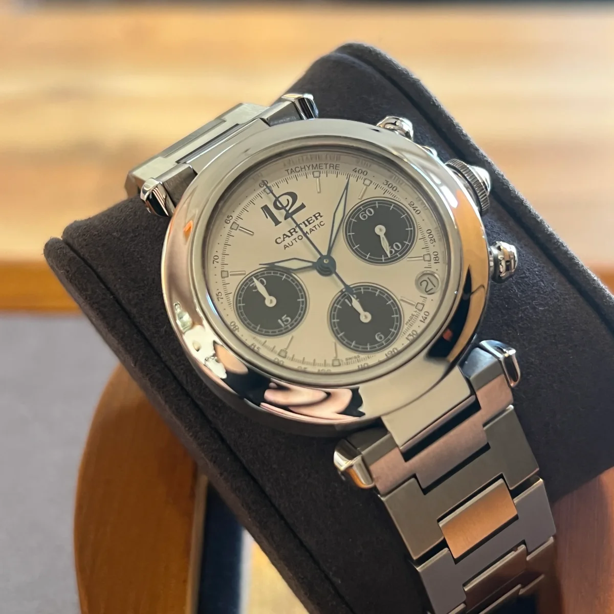 Cartier Pasha C Kronograf Automatisk W31048M7 - Bild 9