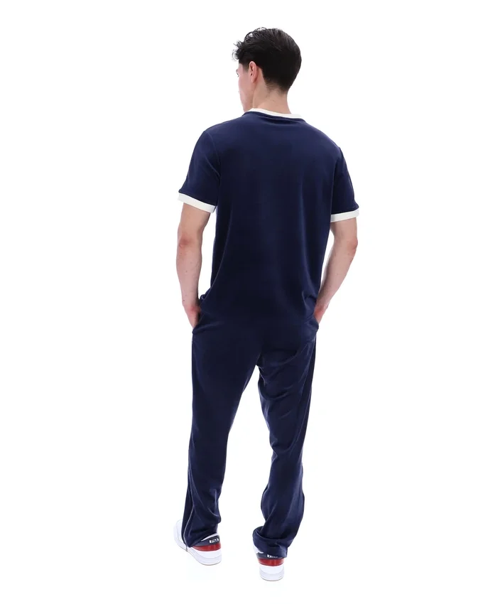 Fila Navy Basilio Velour-T-shirt - Bild 9