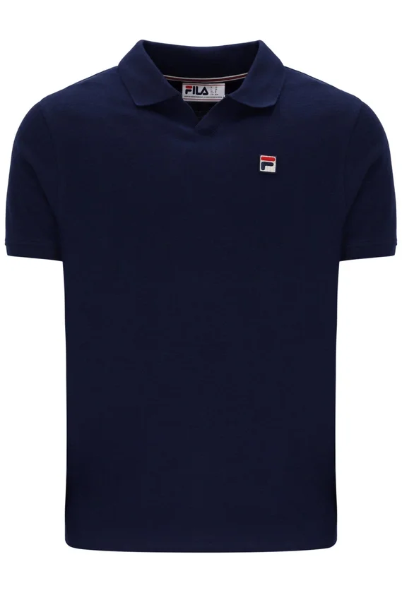 Fila Navy Tristiano texturerad polotröja - Bild 3