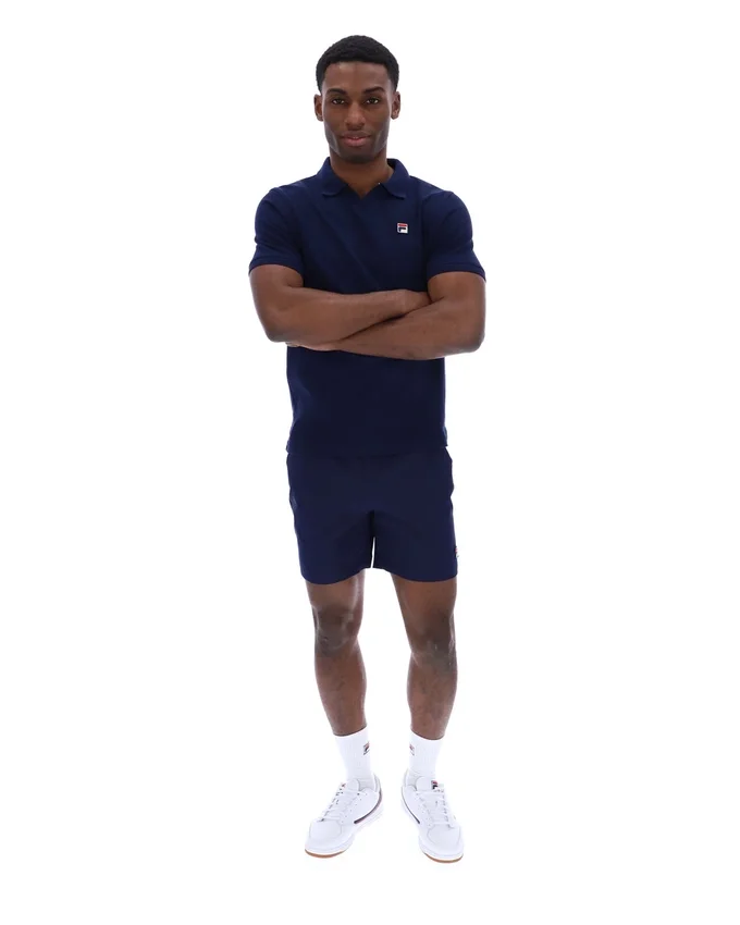 Fila Navy Tristiano texturerad polotröja - Bild 5