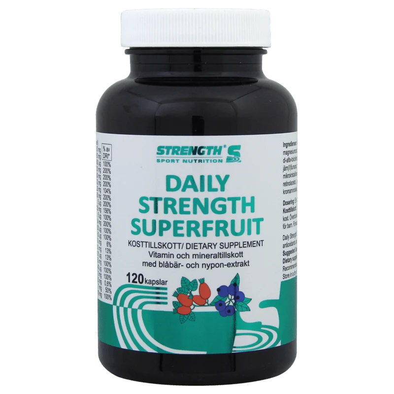 Strength Sport Nutrition Daily Strength Superfruit 120 kapslar - Bild 2